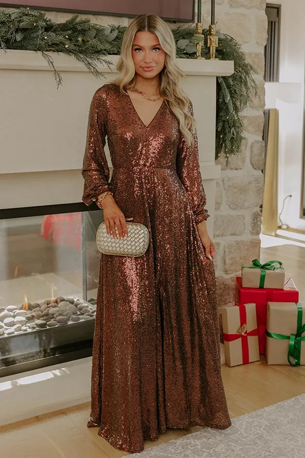 Oh So Alluring Sequin Maxi Dress sold by Impressions product image thumbnail 3