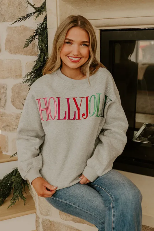 Holly Jolly Embroidered Sweatshirt sold by Impressions