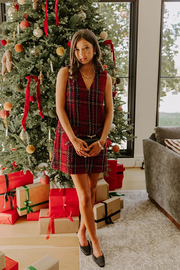 Plaid Season Tweed Mini Dress sold by Impressions product image thumbnail 5