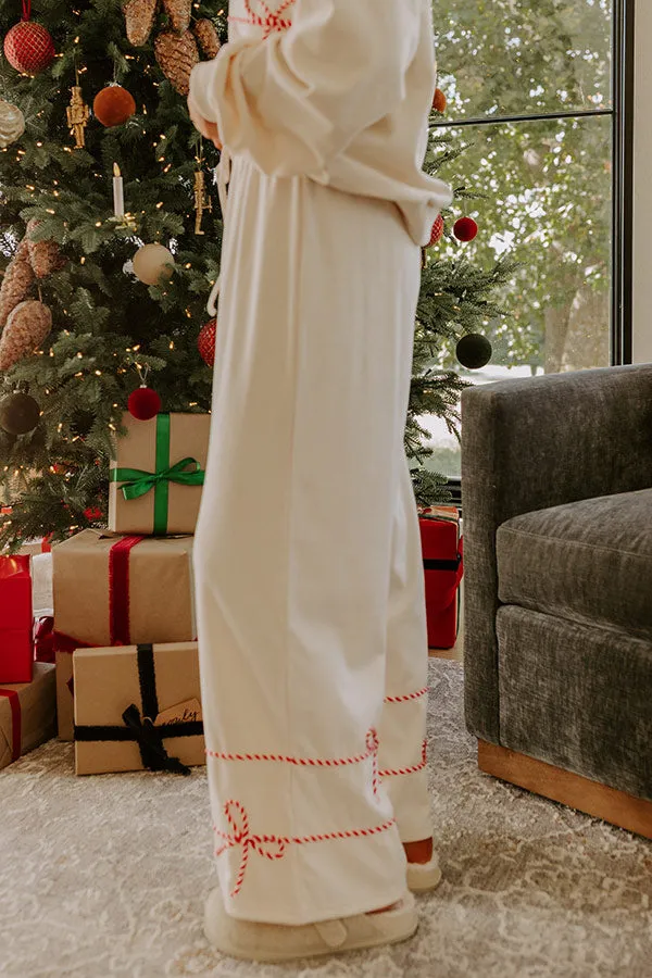 Candy Cane Cutie High Waist Wide Leg Pants sold by Impressions product image thumbnail 4