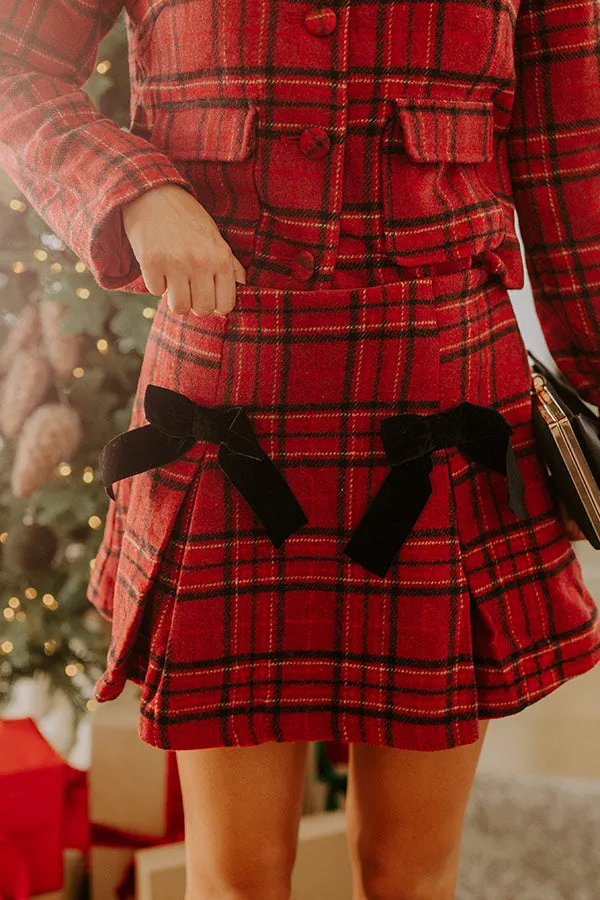 Uptown Toast Plaid Mini Skirt sold by Impressions product image thumbnail 2