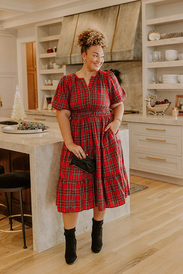 So Plaid To Meet Midi Dress Curves sold by Impressions product image thumbnail 4