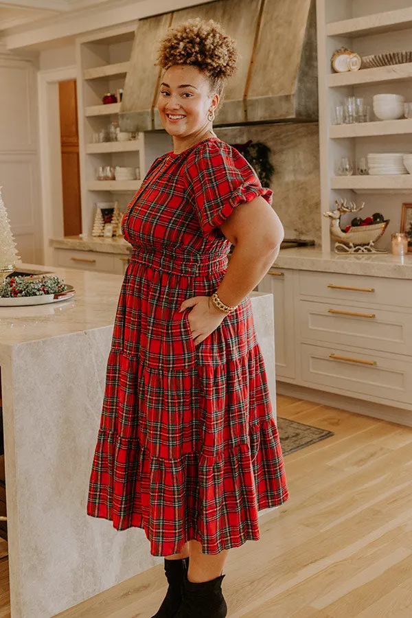 So Plaid To Meet Midi Dress Curves sold by Impressions product image thumbnail 5