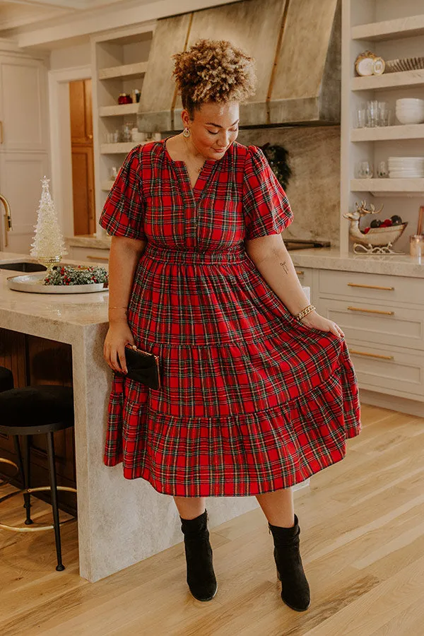 So Plaid To Meet Midi Dress Curves sold by Impressions product image thumbnail 2