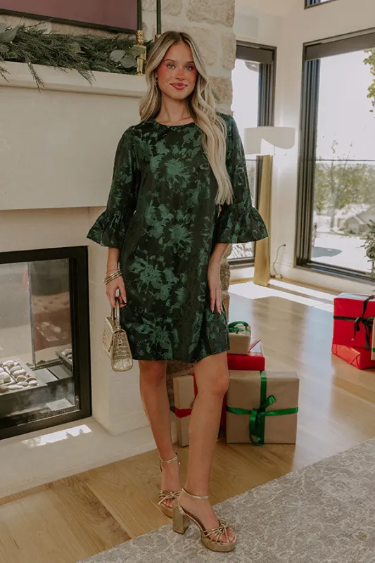 Timeless Classic Floral Jacquard Mini Dress sold by Impressions