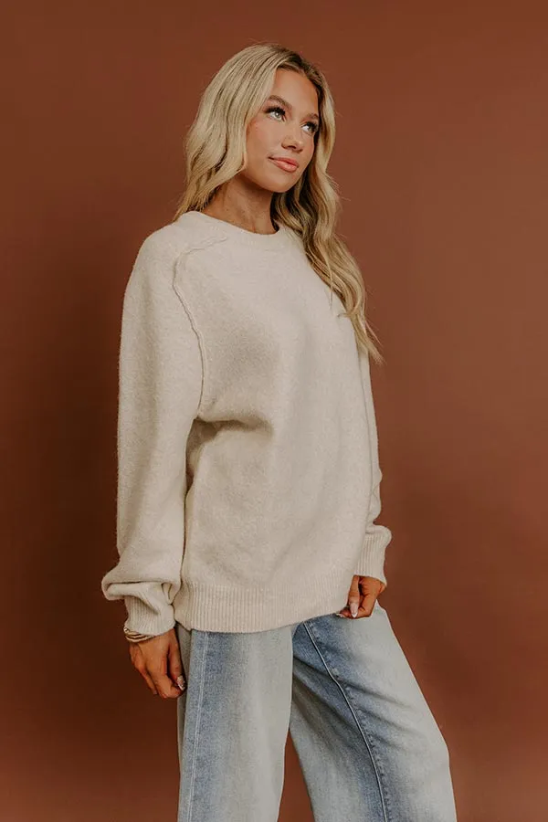 On Cloud Nine Knit Sweater in Oatmeal sold by Impressions product image thumbnail 5