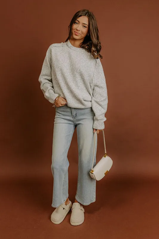 On Cloud Nine Knit Sweater in Grey sold by Impressions