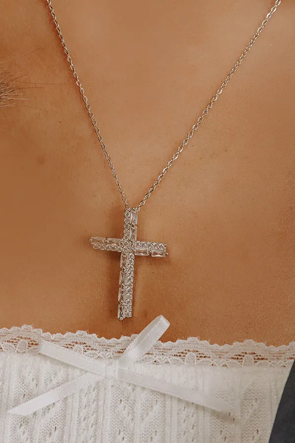 Faithfully Yours Cubic Zirconia Necklace in Silver sold by Impressions product image thumbnail 3