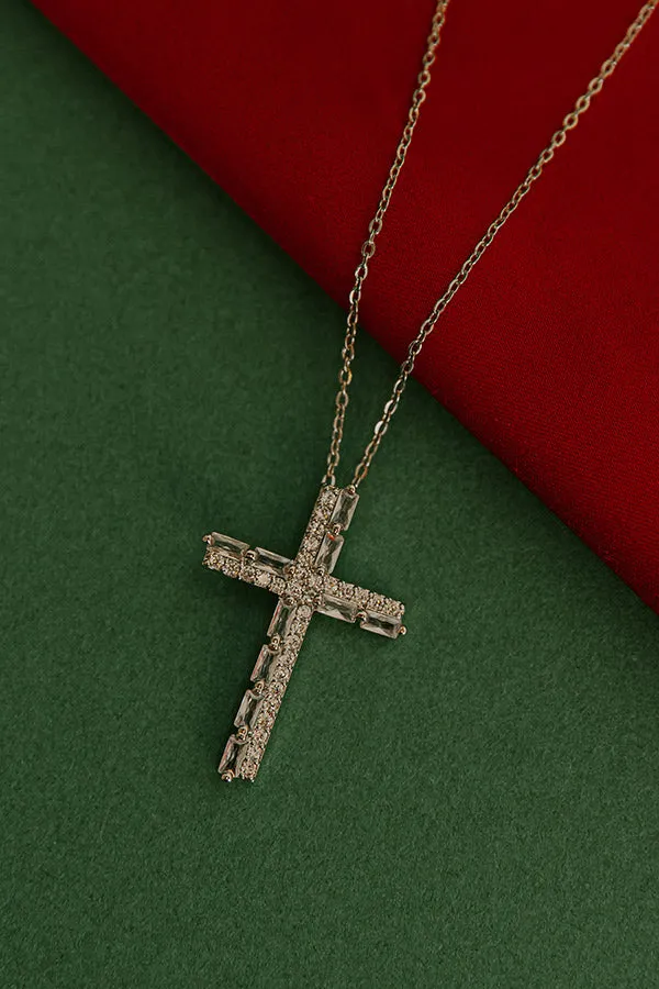 Faithfully Yours Cubic Zirconia Necklace in Silver sold by Impressions product image thumbnail 2