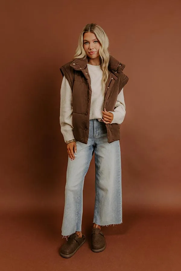 Brisk Stroll Puffer Vest in Chestnut sold by Impressions product image thumbnail 3