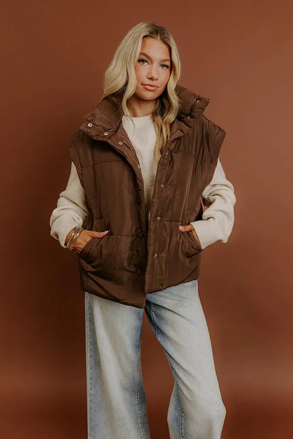 Brisk Stroll Puffer Vest in Chestnut sold by Impressions product image thumbnail 4