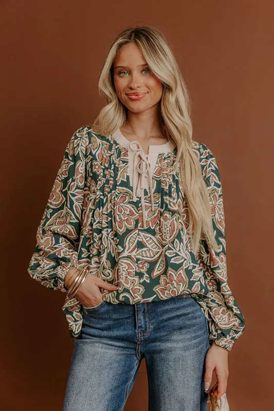 Feeling Dreamy Floral Shift Top sold by Impressions