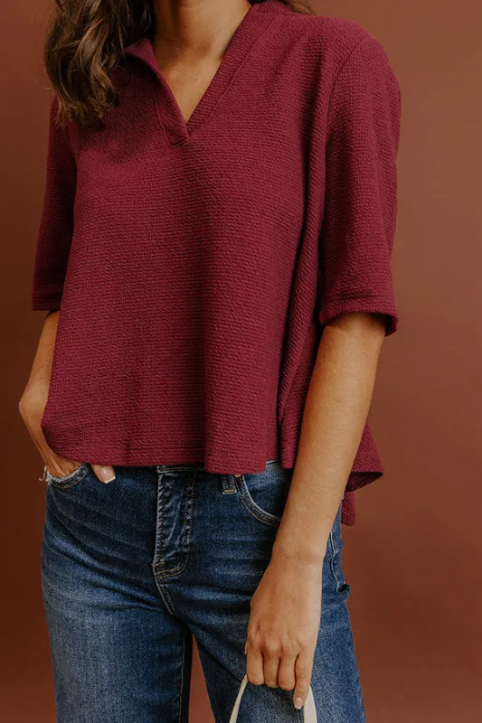 The Fall Edit Waffle Knit Top sold by Impressions