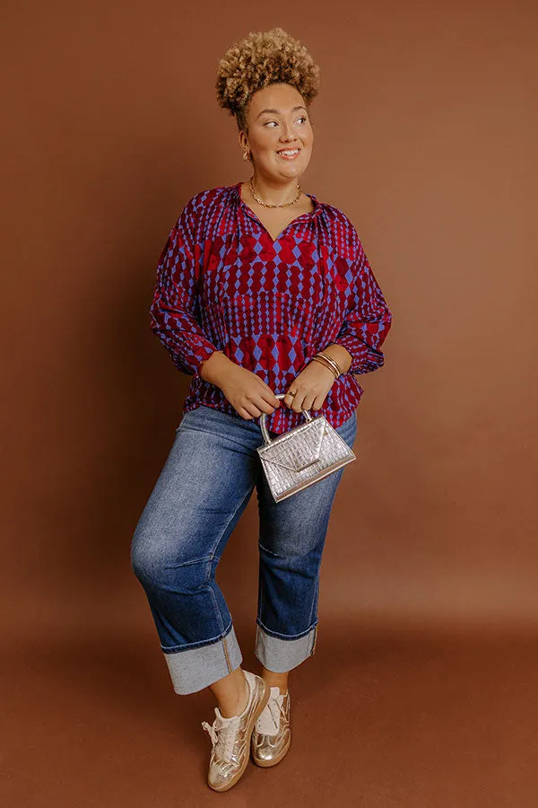 RISEN Kristy High Waist Straight Leg Jean Curves sold by Impressions