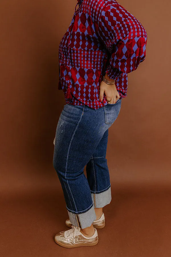 RISEN Kristy High Waist Straight Leg Jean Curves sold by Impressions product image thumbnail 3