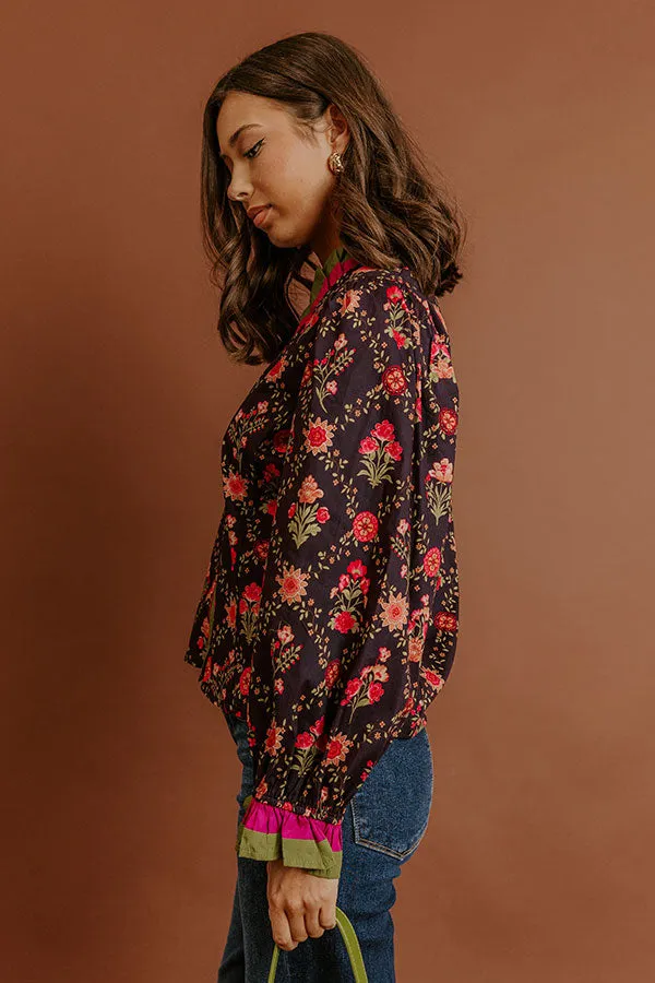 Park Avenue Poise Floral Top sold by Impressions product image thumbnail 5