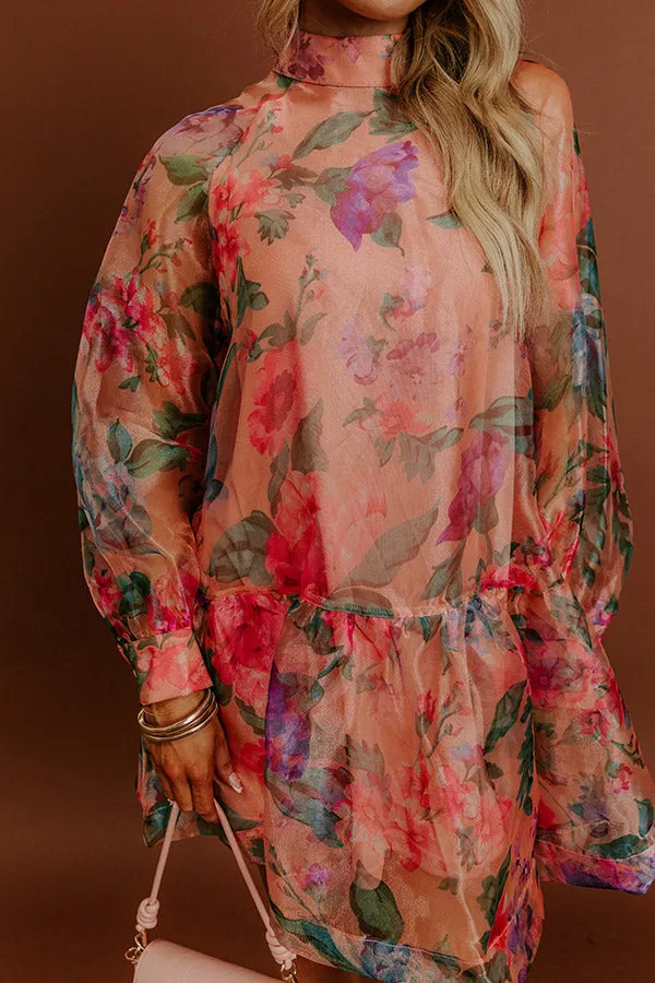 Sweet Serenade Floral Organza Mini Dress sold by Impressions product image thumbnail 2