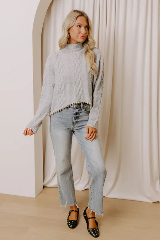 Metropolis Mood Cable Knit Sweater sold by Impressions