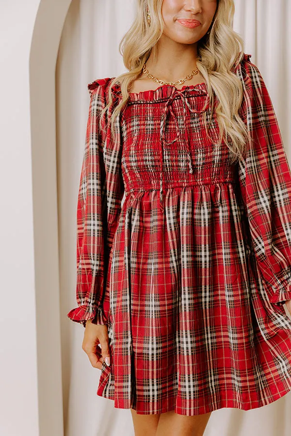 Plaid All Night Smocked Mini Dress sold by Impressions product image thumbnail 2