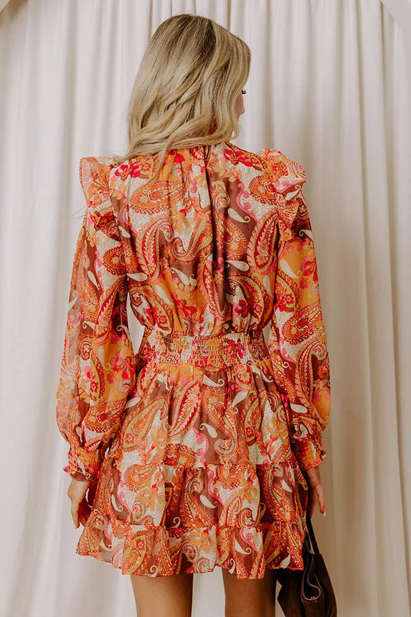 Forever Grateful Paisley Mini Dress sold by Impressions product image thumbnail 5