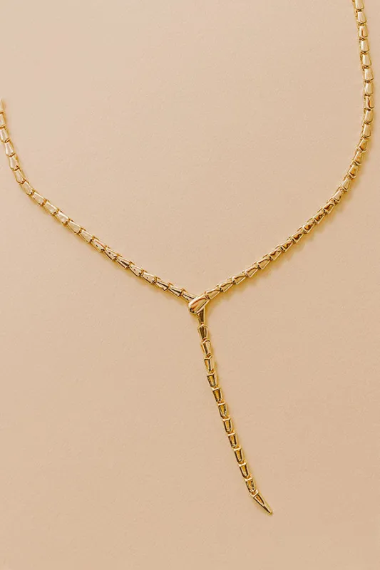 Melinda Maria Serpent Lariat Necklace sold by Impressions