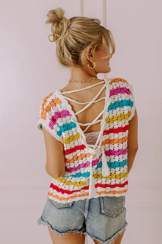 On Bali Time Knit Top sold by Impressions