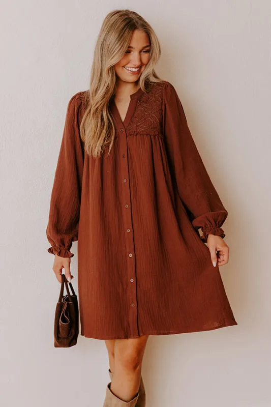 Soho Strolls Embroidered Mini Dress sold by Impressions