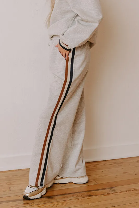 Central Park Chic High Waist Wide Leg Pants in Grey sold by Impressions