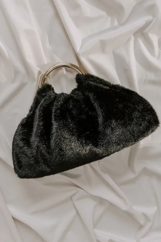 Keala Plush Purse in Black sold by Impressions