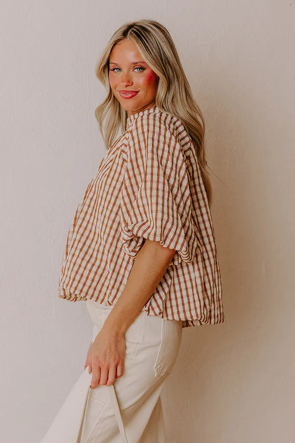 Oxford Charm Gingham Top sold by Impressions product image thumbnail 5