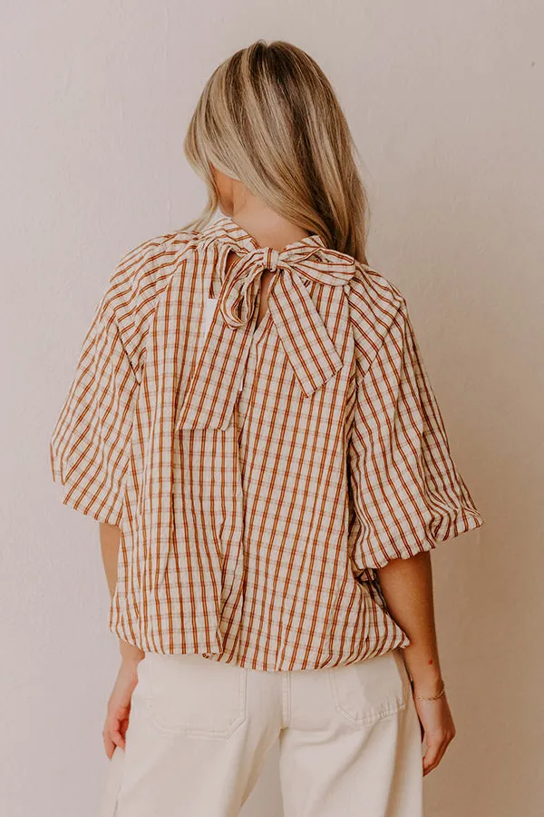 Oxford Charm Gingham Top sold by Impressions product image thumbnail 3