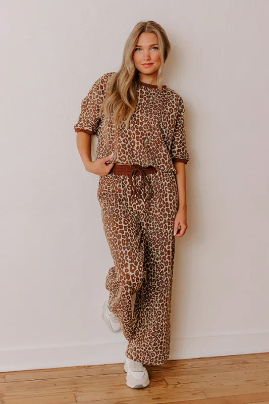 Wild Whisper High Waist Jacquard Wide Leg Pants sold by Impressions