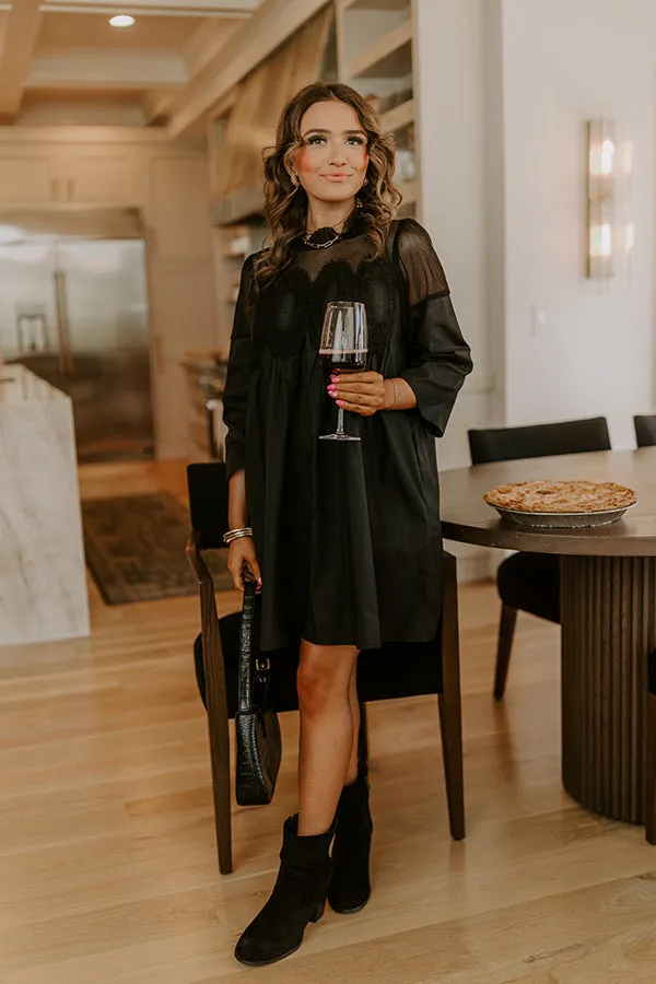 Chic Agenda Lace Applique Mini Dress in Black sold by Impressions product image thumbnail 5