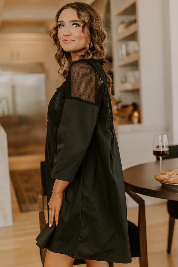 Chic Agenda Lace Applique Mini Dress in Black sold by Impressions product image thumbnail 2