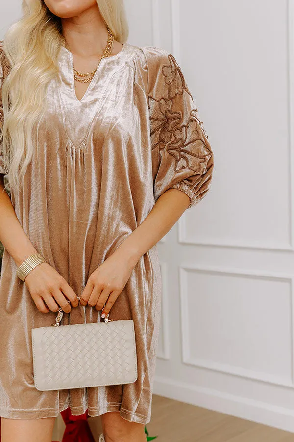 Social Season Embroidered Velvet Mini Dress sold by Impressions product image thumbnail 5