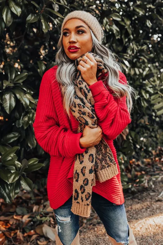 Town Square Leopard Scarf In Brown sold by Impressions