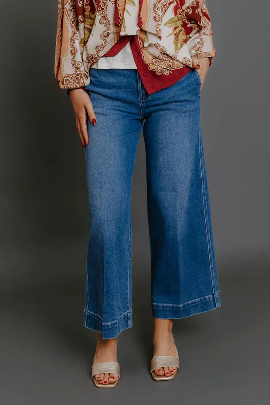 RISEN Peyton Midrise Wide Leg Jean sold by Impressions