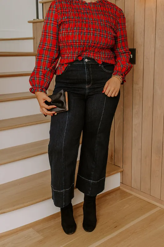 RISEN Alina High Waist Wide Leg Jean Curves sold by Impressions