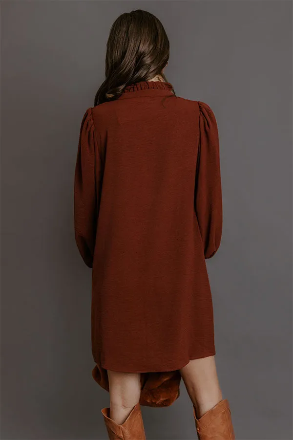 Falling for You Ruffle Mini Dress sold by Impressions product image thumbnail 4