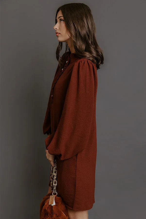 Falling for You Ruffle Mini Dress sold by Impressions product image thumbnail 3