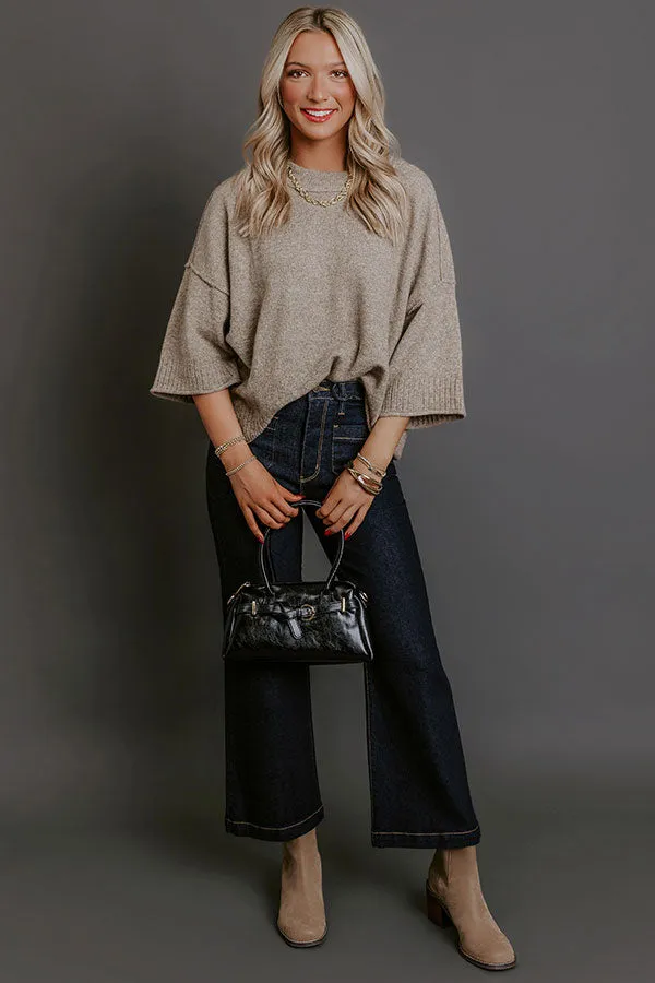 Daydream Knit Sweater Top in Mocha sold by Impressions product image thumbnail 5