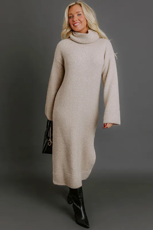 Cozy Charm Knit Sweater Midi Dress sold by Impressions