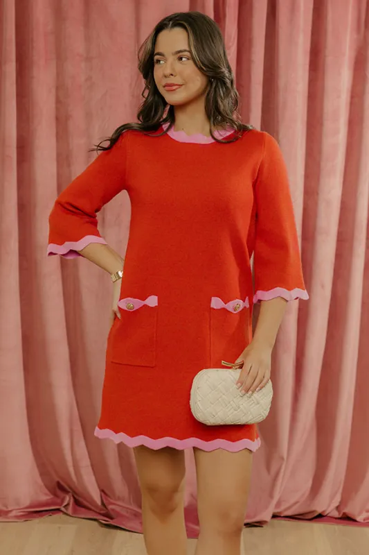 Polished Ease Knit Mini Dress made by Fate