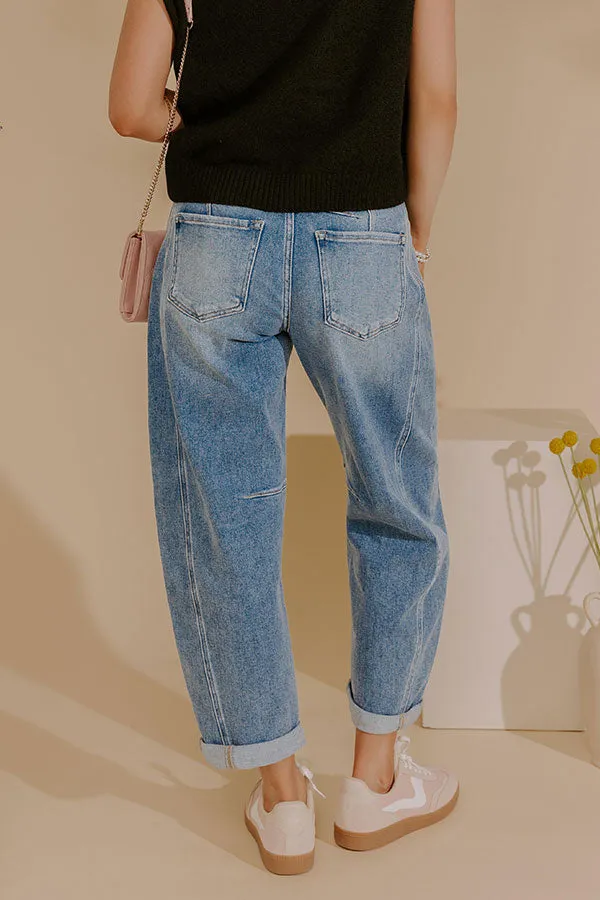 RISEN Scottie High Waist Barrel Leg Cuff Jean sold by Impressions product image thumbnail 4