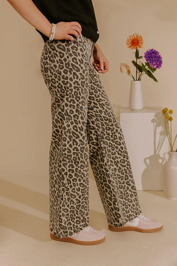 RISEN Nora Midrise Wide Leg Leopard Pants sold by Impressions product image thumbnail 3