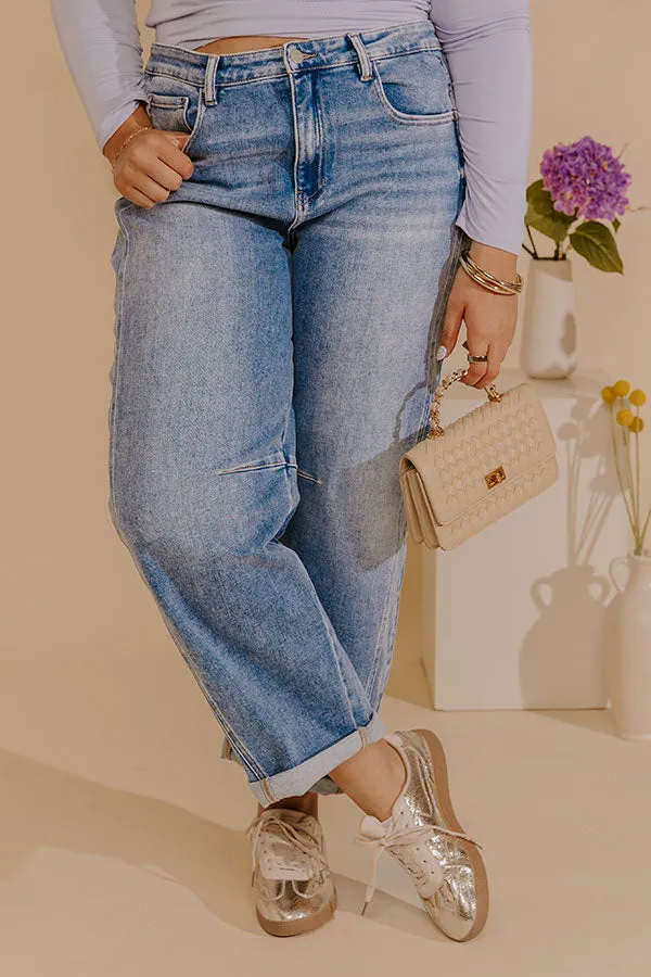 RISEN Scottie High Waist Barrel Leg Cuff Jean Curves sold by Impressions product image thumbnail 3