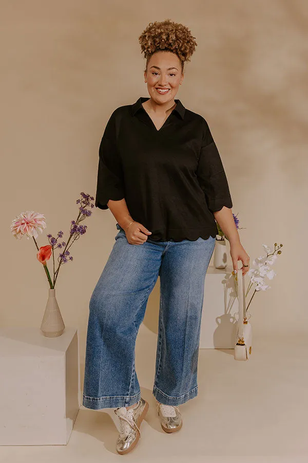 RISEN Peyton Midrise Wide Leg Jean Curves sold by Impressions