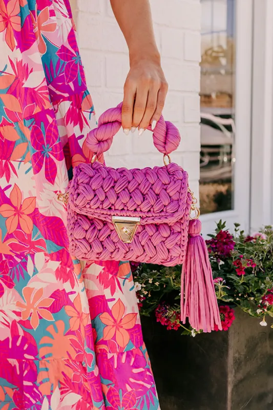 Montego Woven Purse in Violet sold by Impressions