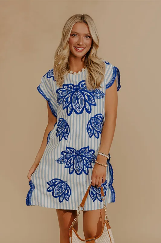 Cabana Classic Embroidered Mini Dress made by THML