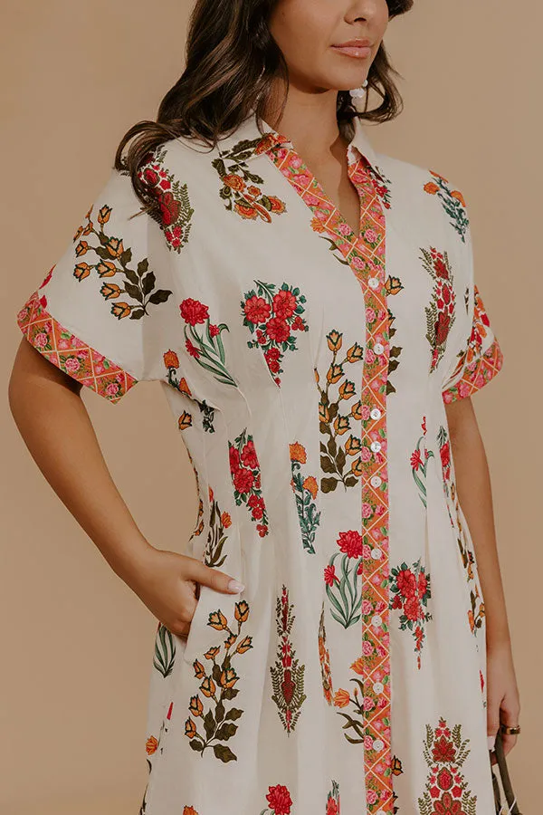 Petal Dream Button Down Mini Dress sold by Impressions product image thumbnail 5